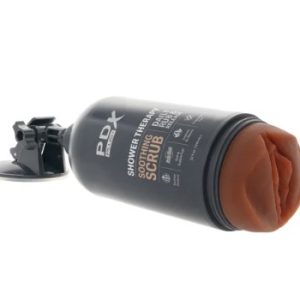 Pipedream Extreme Toyz PDX Shower Therapy Soothing Scrub Stroker in Brown